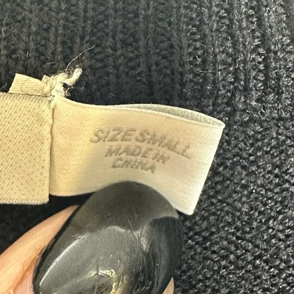 T Alexander Wang Merino Wool V Neck  Designer Black Sweater Dress Size Small - Picture 13 of 16